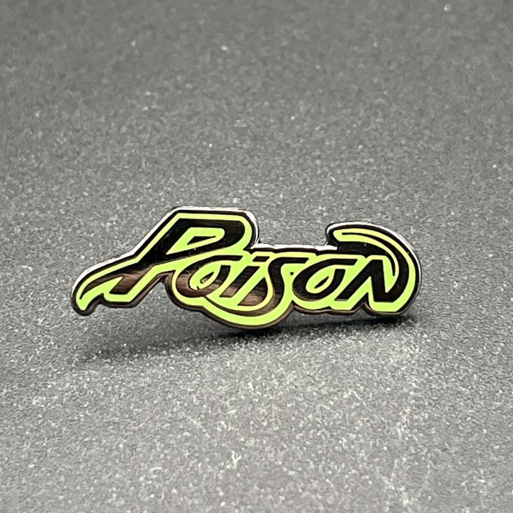Poison Rock Band Hair Metal Group Logo Lapel Hat Pin